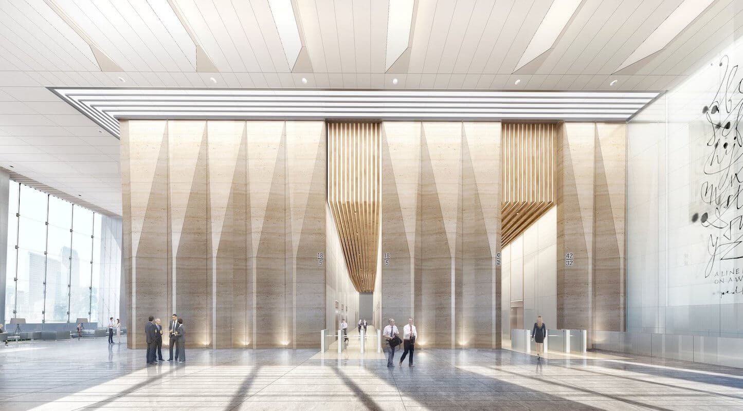 A 403-metre hotel and office tower in Nanning, completed in 2020; on the design team at Goettsch Partners as building architect.